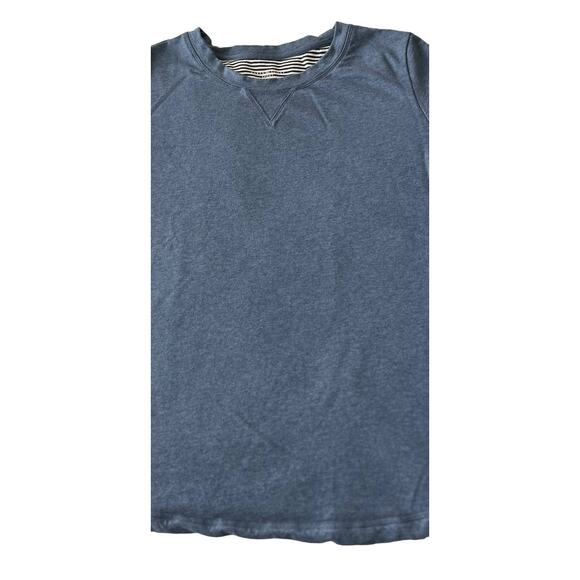 KAREN SCOTT SPORT LONG SLV ROUND NECK TOP, WOMENS, L, BLUE - NAVY/WHITE STRIPES - Picture 2 of 11